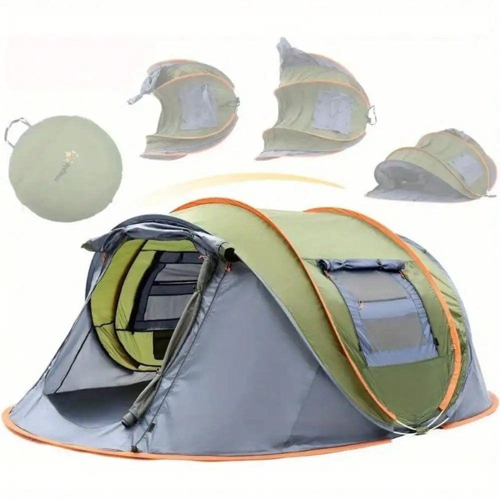 Camping Tent Pop Up Waterproof With Two Doors