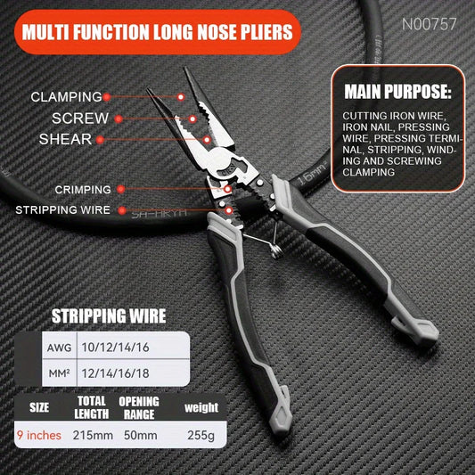 NiuxiangDIY Multifunction Pliers Diagonal Cutting And Combination Pliers