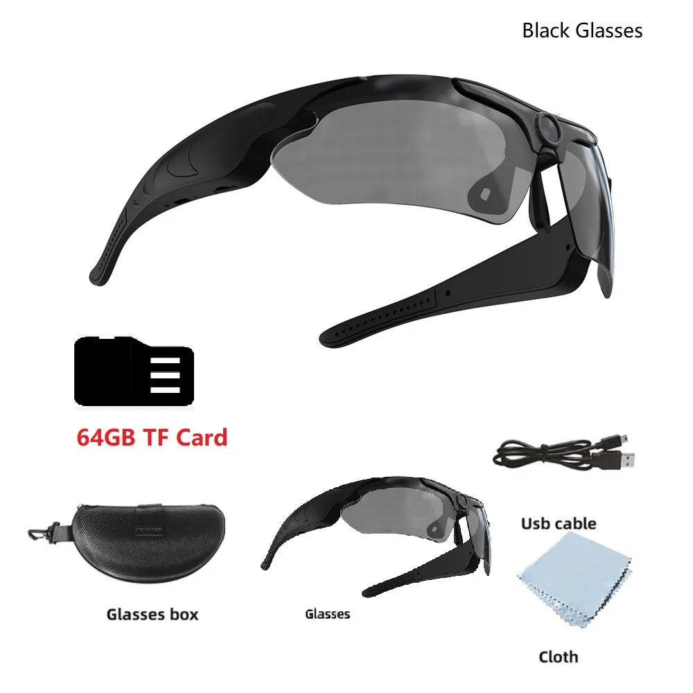 KIDK 1080p HD Smart Glasses Mini Camera For Cycling