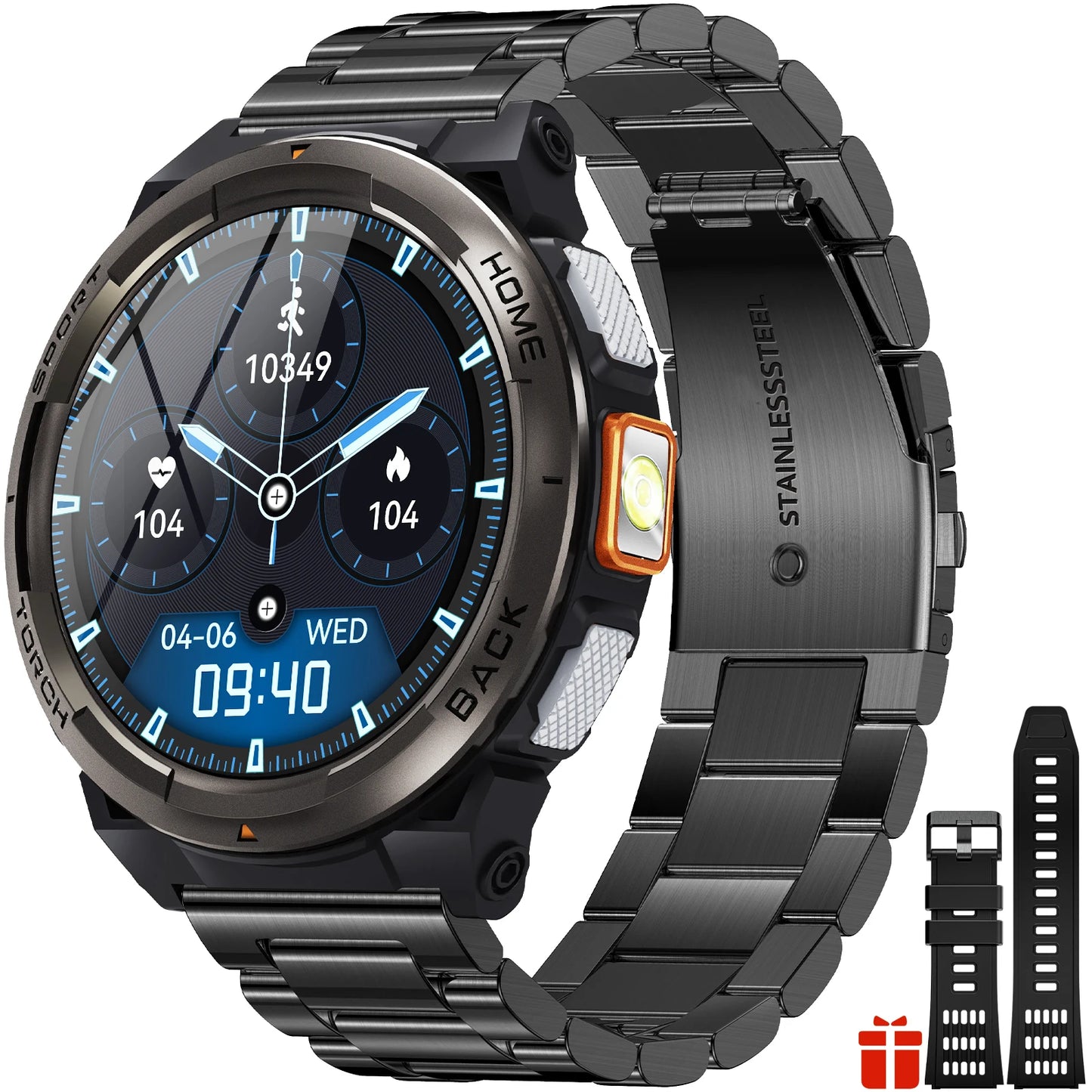 EIGIIS KE5 Smartwatch 3ATM Waterproof With Compass Altitude Barometer