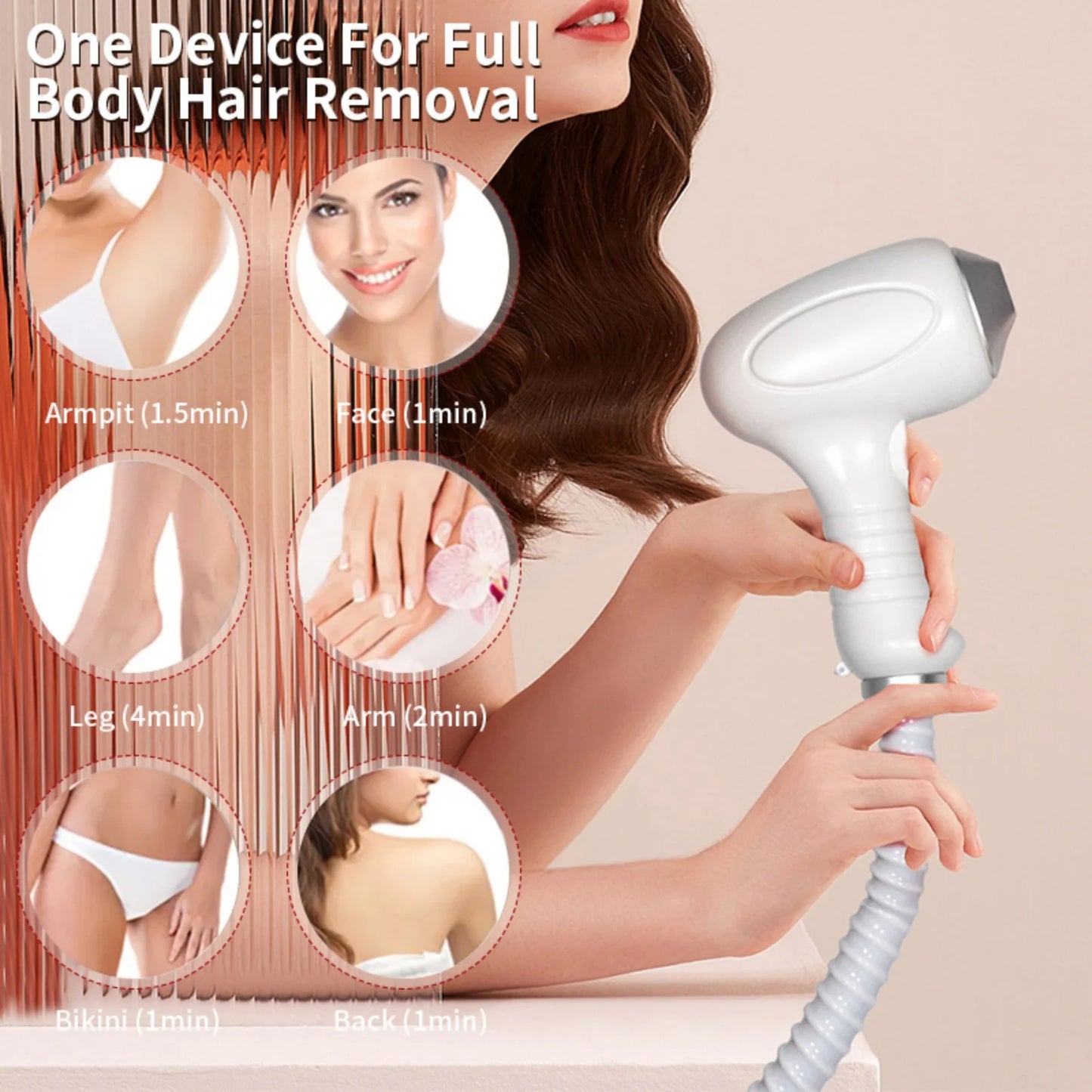 Myoslim 808 Wavelength Diode Laser Hair Removal Machine Soprano Permanent