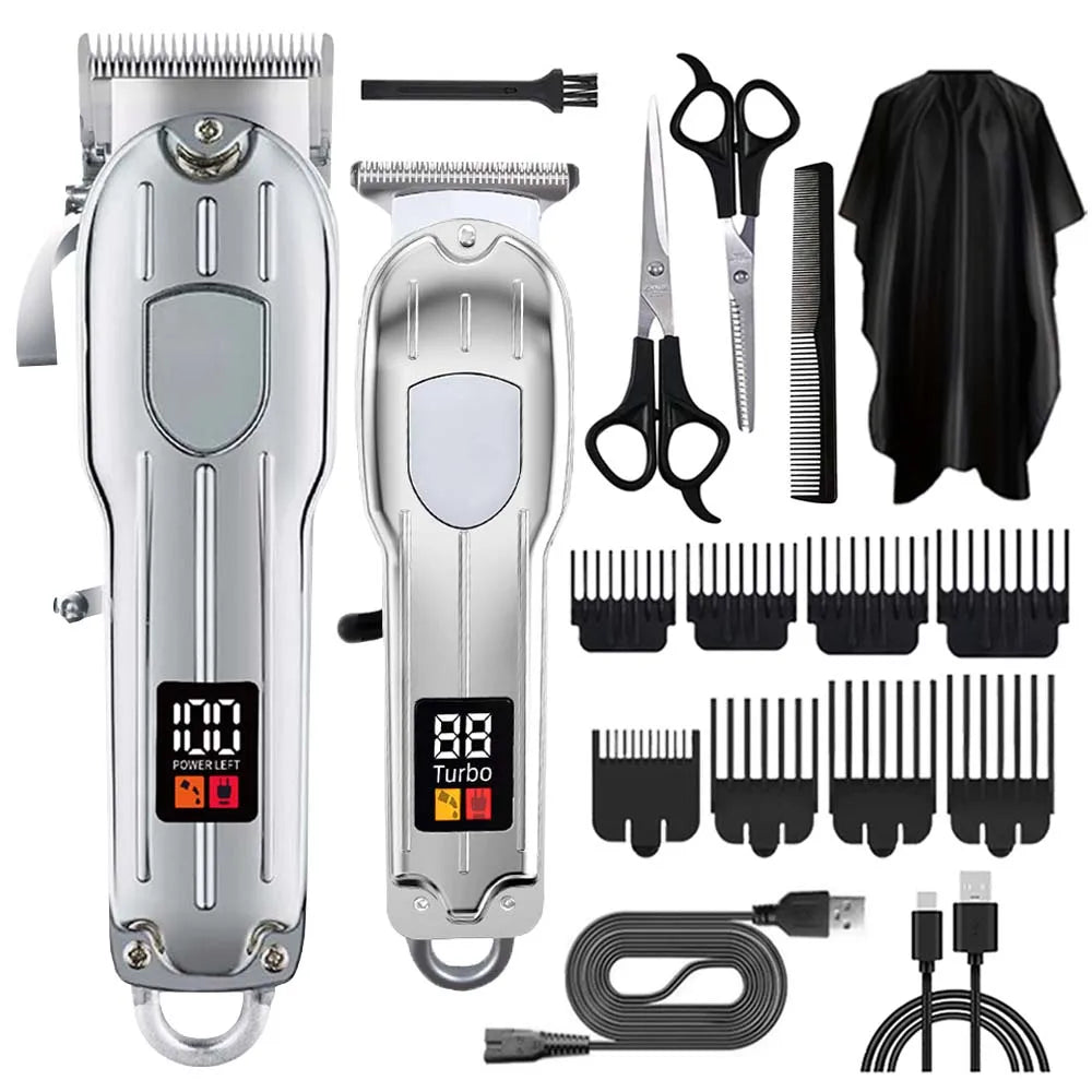 YUKU Hair Clipper Set for Men Cordless Beard Trimmer