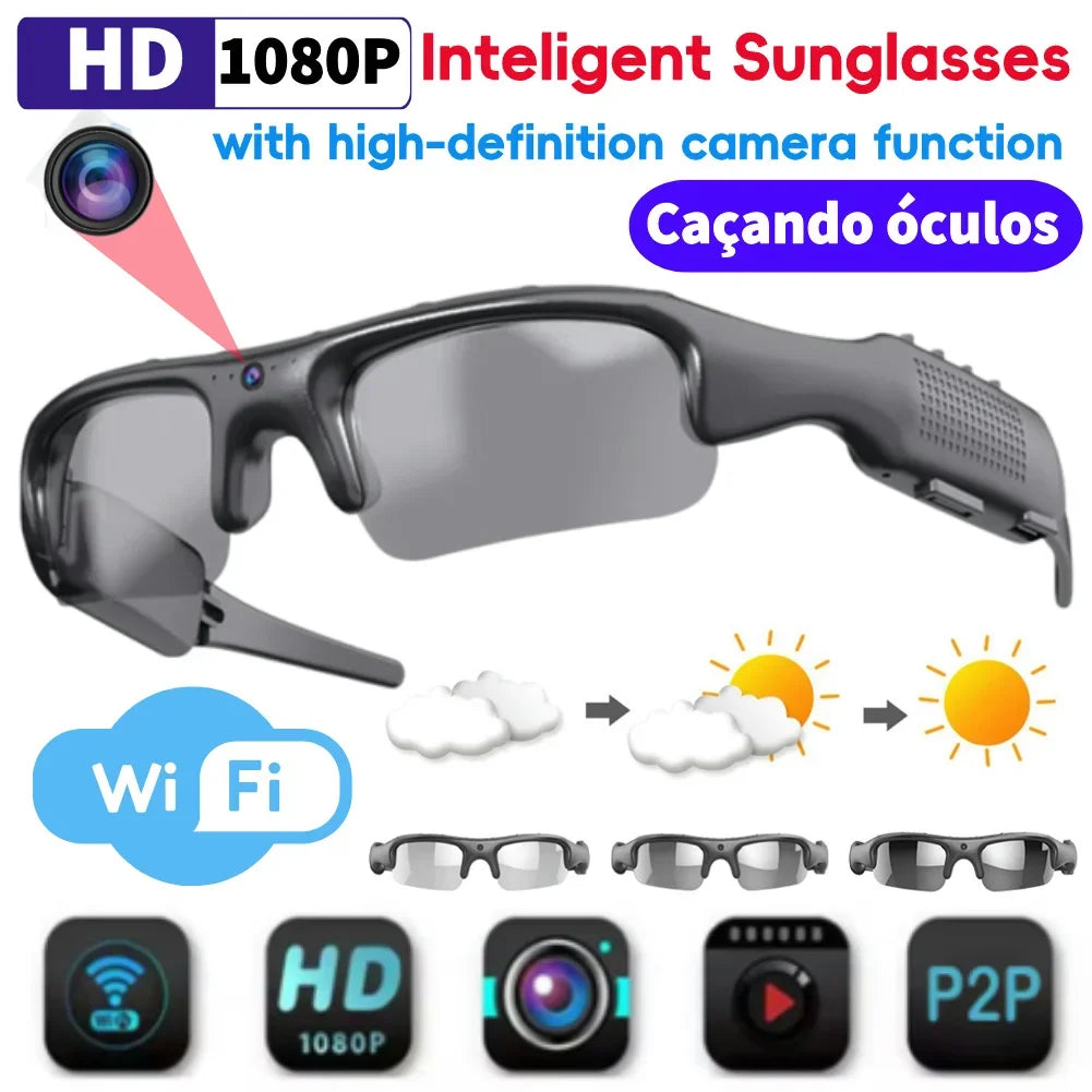 Alloyseed Camera Smart HD 1080P WiFi Glasses With Audio