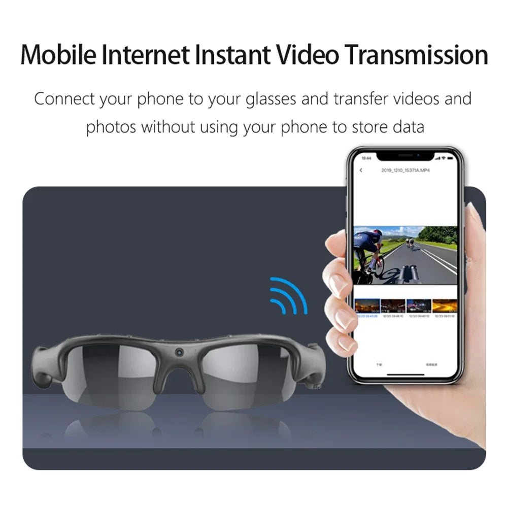 Alloyseed Camera Smart HD 1080P WiFi Glasses With Audio