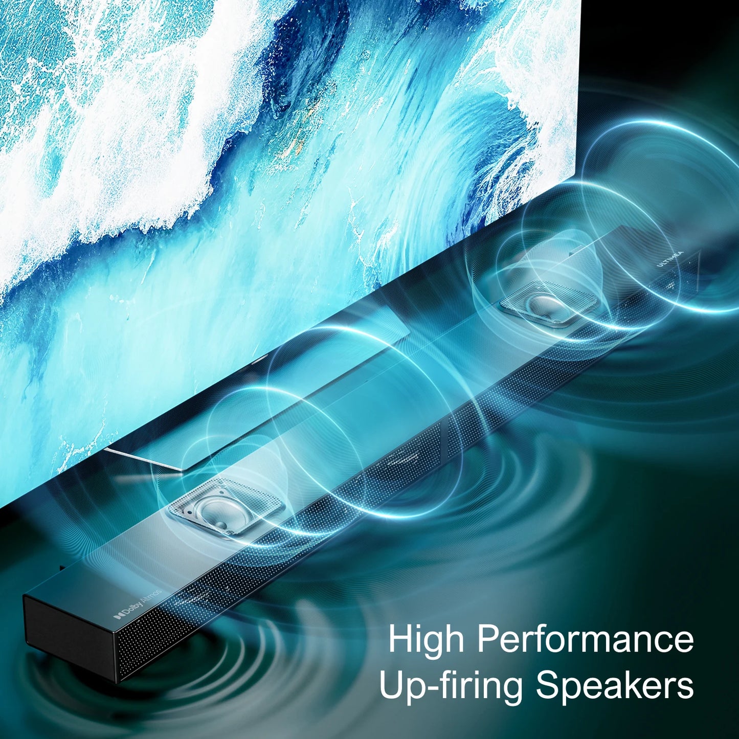 ULTIMEA 5.1.2 Dolby Atmos Soundbar With 520W Subwoofer And 4K HDR Passthrough