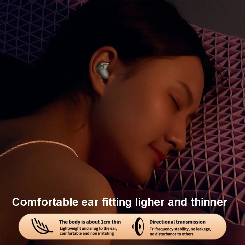 SHUKE Invisible Sleep Earphones Wireless Bluetooth 5.3 Earbuds IPX5