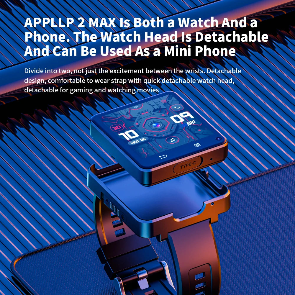 Lokmat Appllp 2 Max Smart Watch Phone Dual Camera 4G