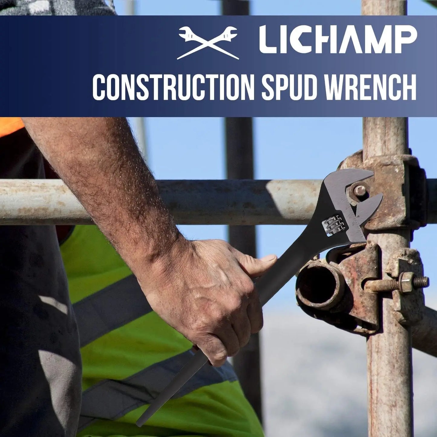 Lichamp 3 Pack Adjustable Spud Wrench Set For Construction