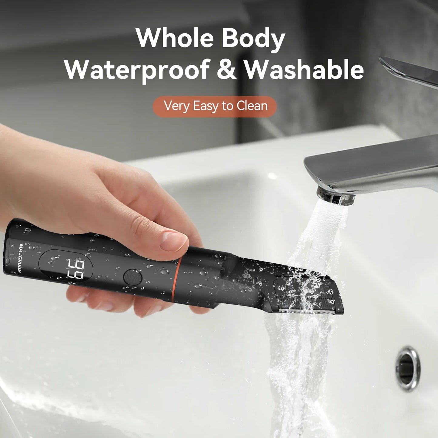 MAXGROOM 4 In 1 AlloverBody Hair Shaver Toolkit For Gentlemen