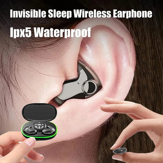 SHUKE Invisible Sleep Earphones Wireless Bluetooth 5.3 Earbuds IPX5