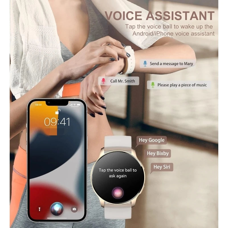 INNOFOVO Smartwatch For Women Answer Calls Fitness Tracker Waterproof