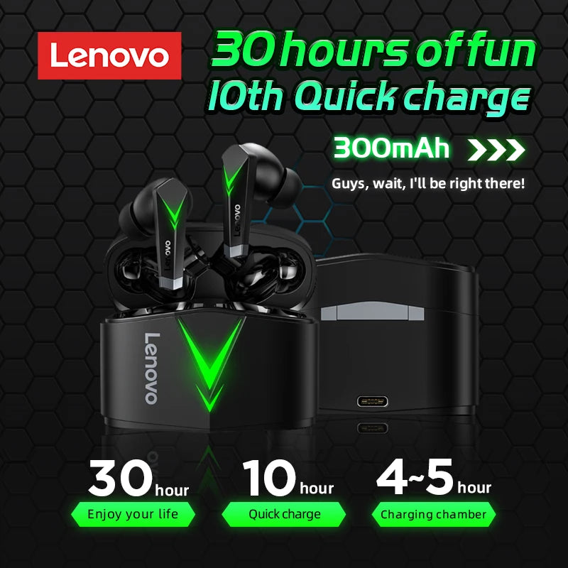 Lenovo LP6 Bluetooth 5.0 Headphones Earbuds True Wireless