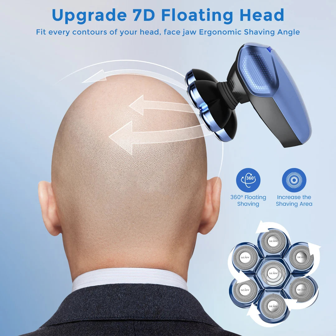 Sejoy 6 In 1 Electric Razor Men Waterproof Grooming Kit