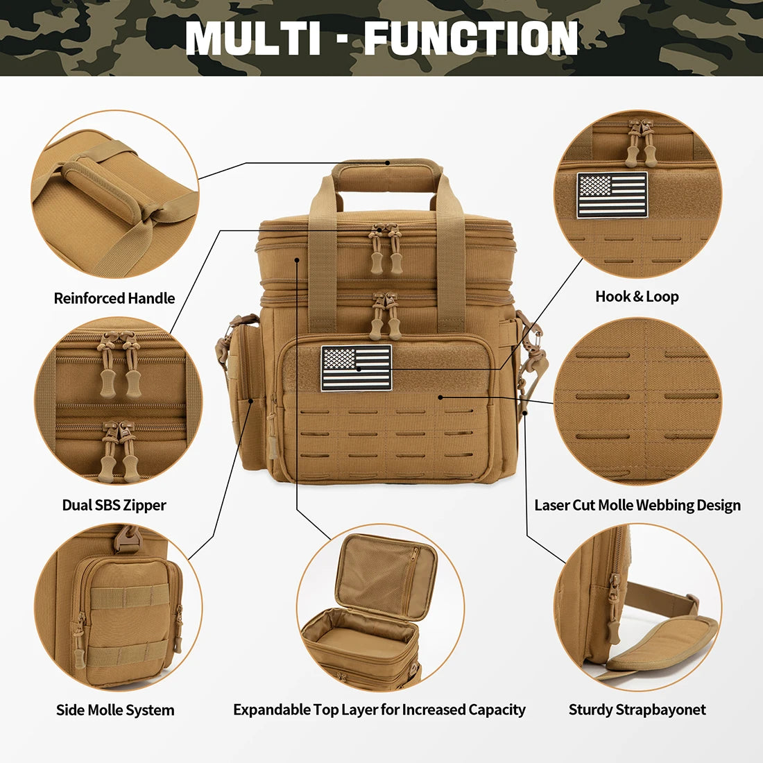 ReFire Gear Tactical Lunch Box Expandable Insulated Cooler