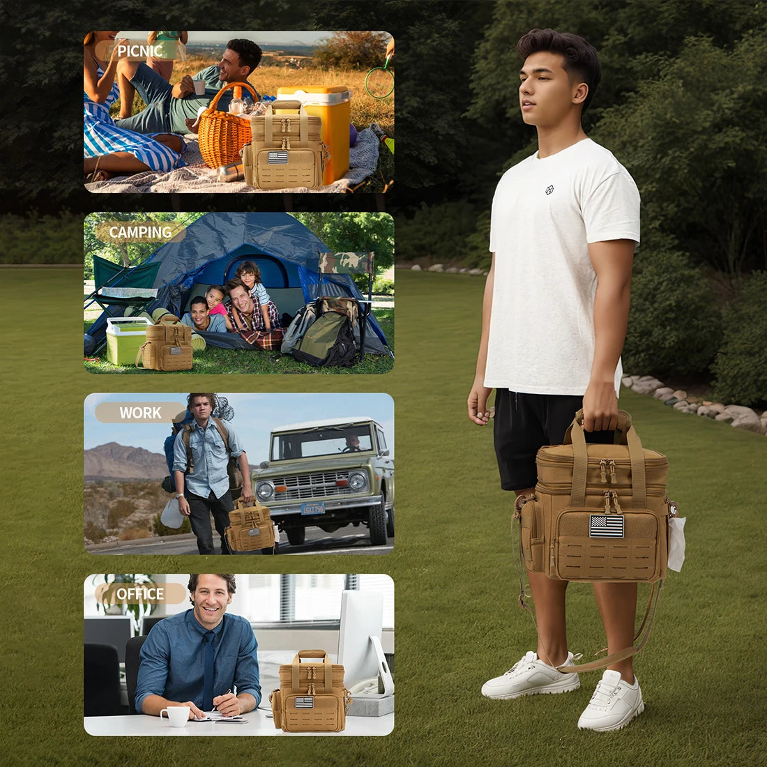 ReFire Gear Tactical Lunch Box Expandable Insulated Cooler