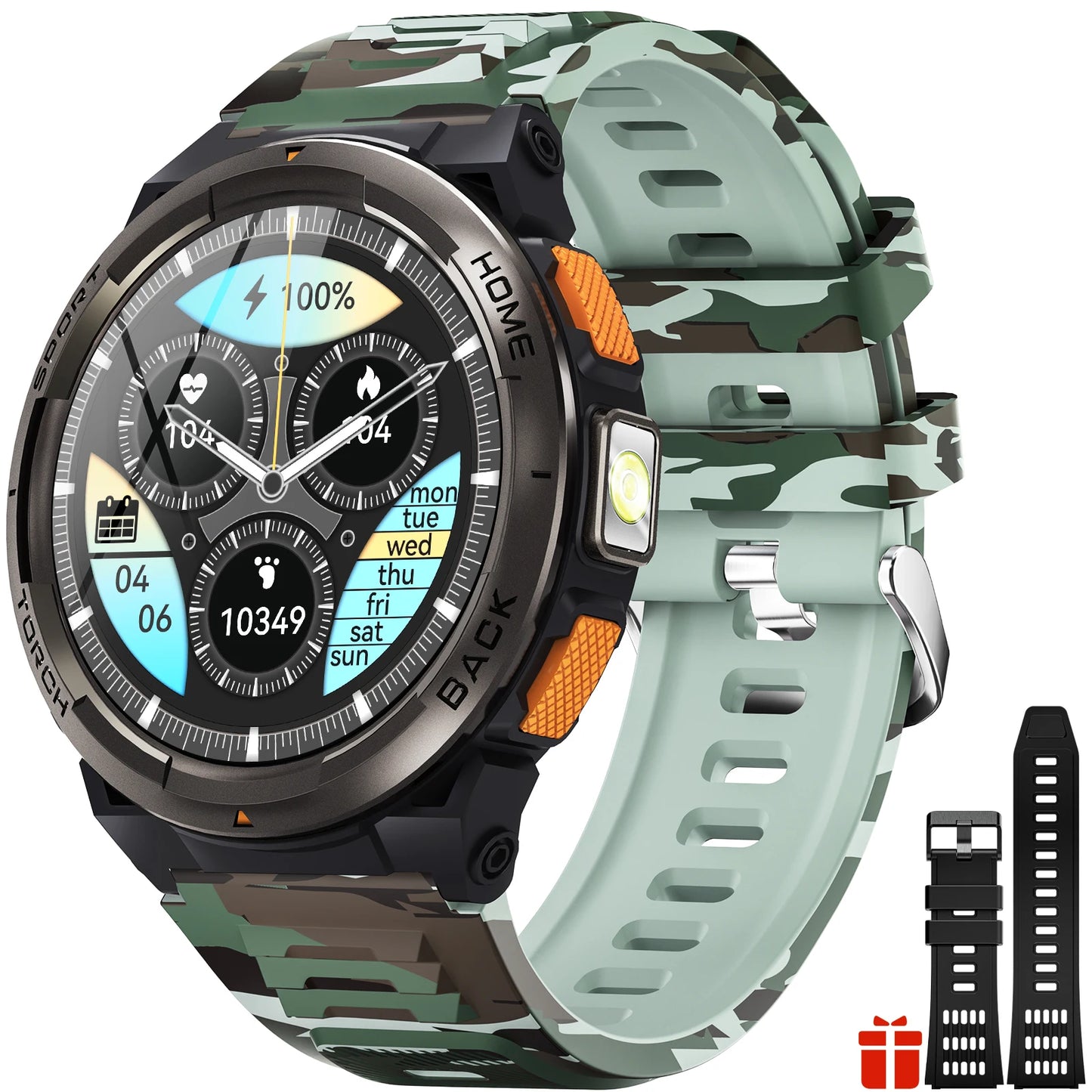 EIGIIS KE5 Smartwatch 3ATM Waterproof With Compass Altitude Barometer