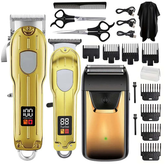 YUKU Hair Clipper Set for Men Cordless Beard Trimmer