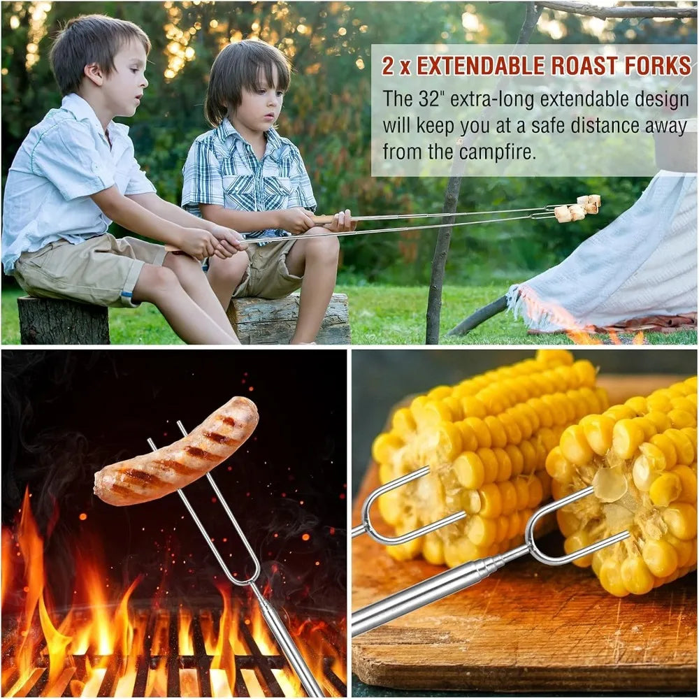 122 Piece BBQ Grill Set for Outdoor Cooking and Grilling