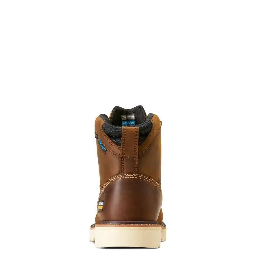 XMSJ Mens Rebar Lift 6 Waterproof Composite Toe Boot