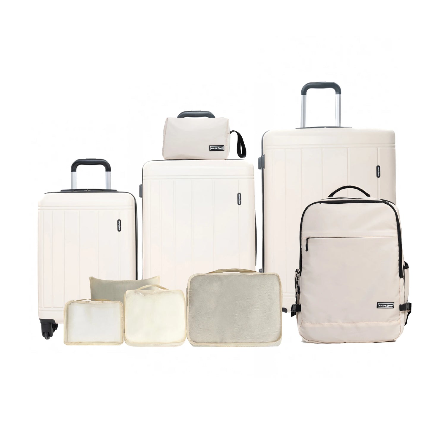 TRIPCOMPCN Luggage Set 3 Piece With Spinner Wheels TSA Lock