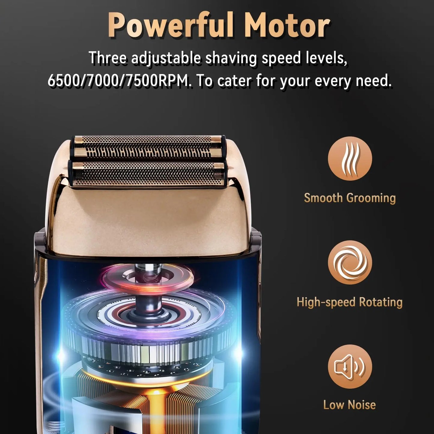 Ufree Close Shaver Three Speed Electric Foil Razor For Men