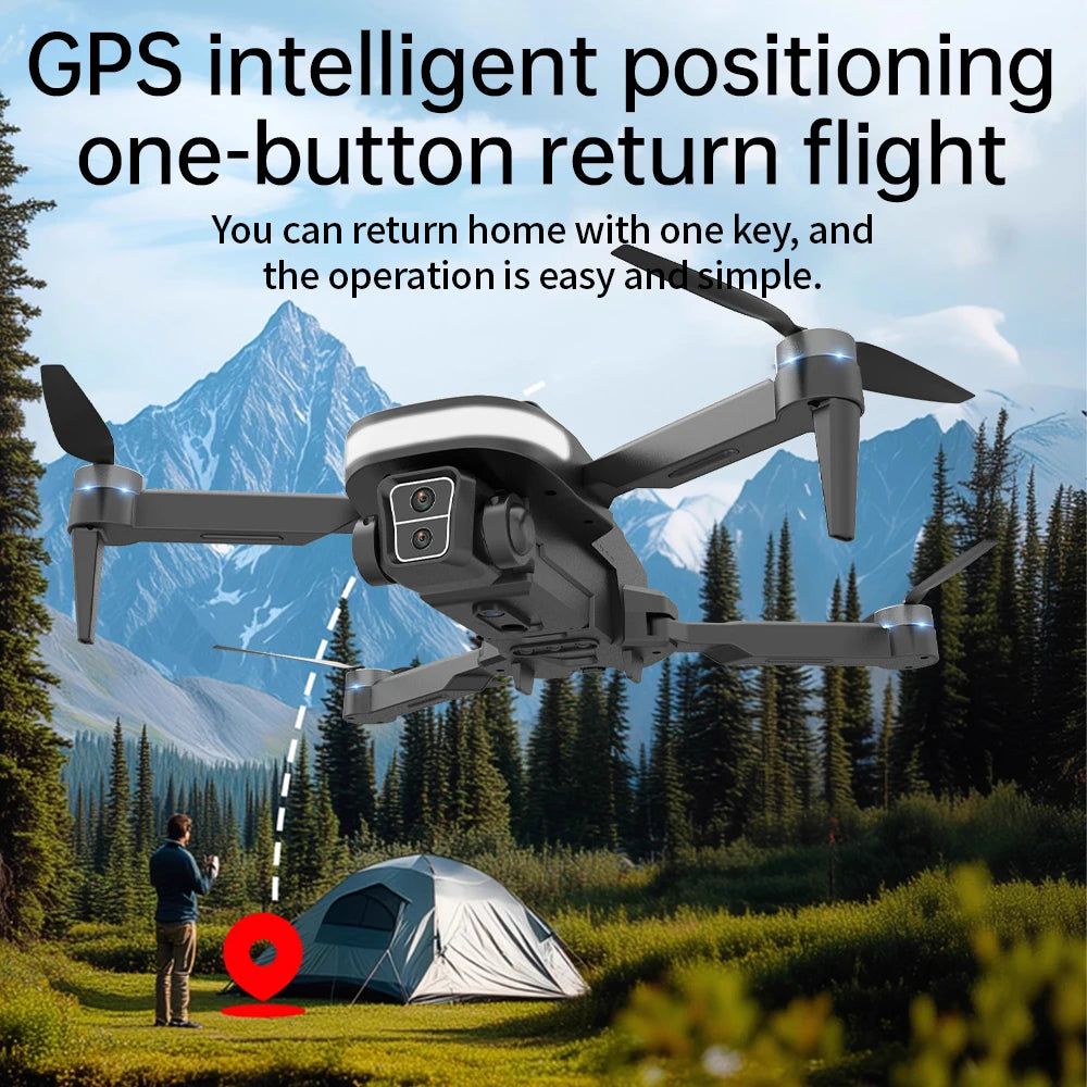8K Dual Camera Drone With Remote And 360 Obstacle Avoidance
