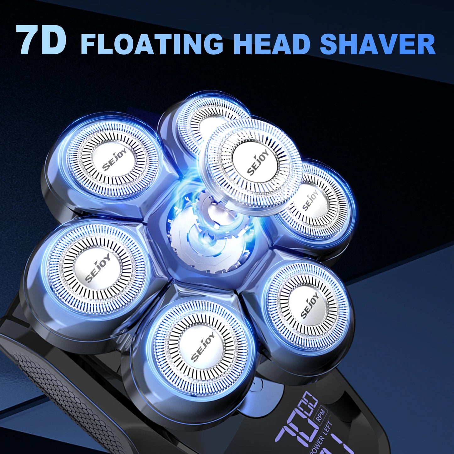 Sejoy 6 In 1 Electric Razor Men Waterproof Grooming Kit
