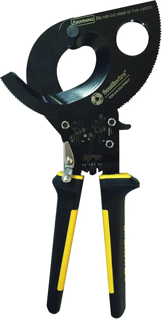 Heavy Duty Ratcheting Cable Cutters With Quick Release Lever