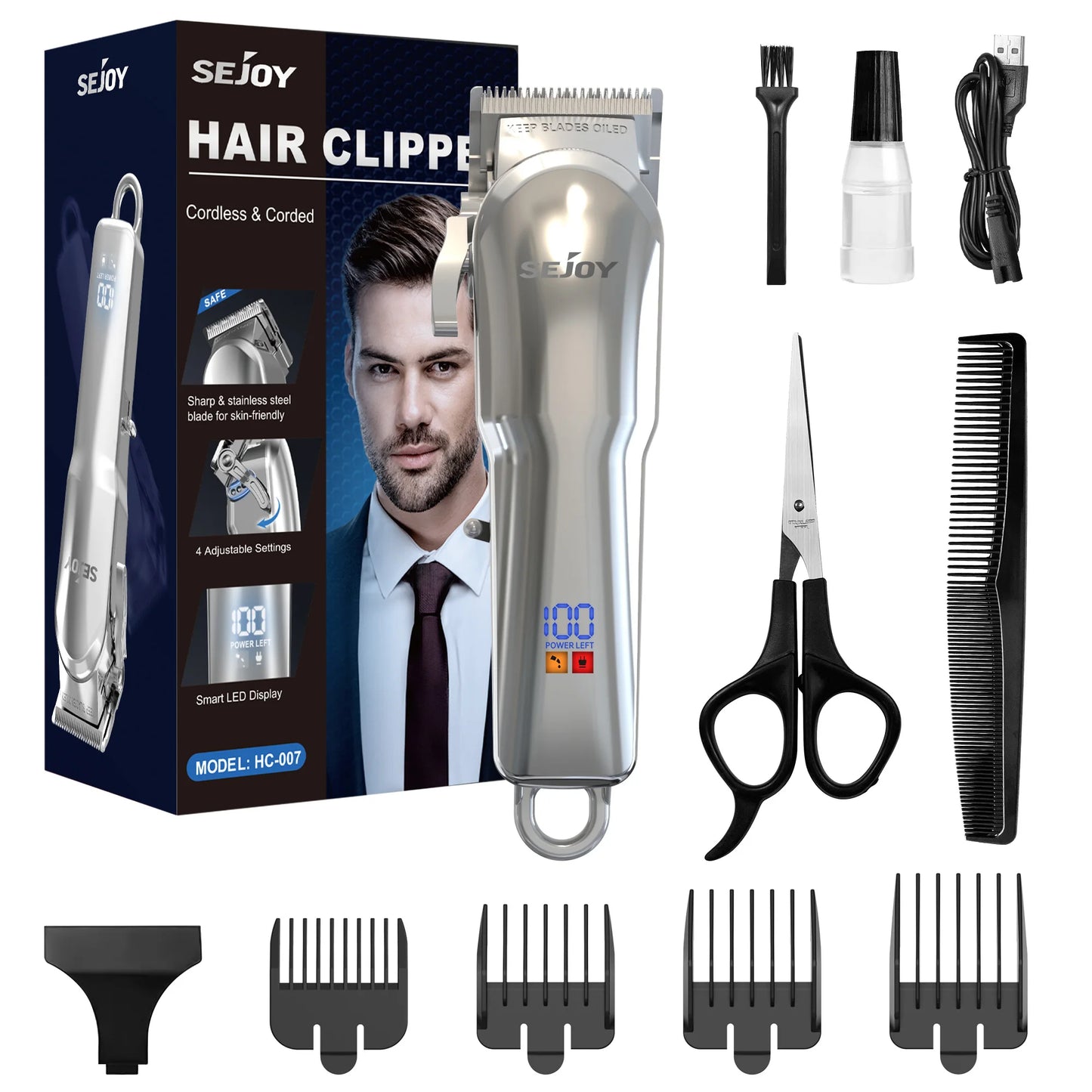 SEJOY Electric Shaver For Men All In One Grooming Kit