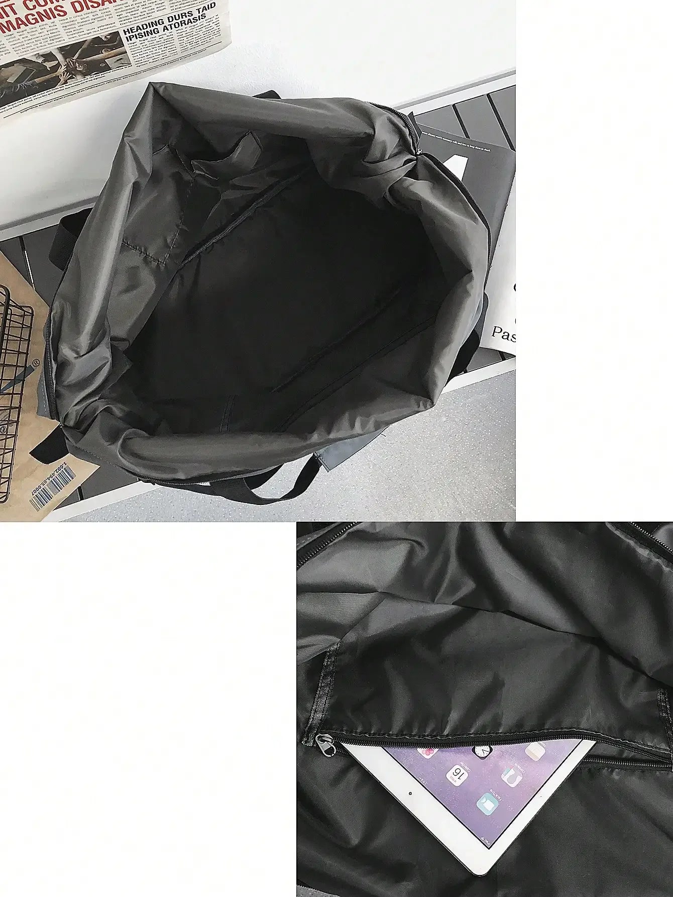 Nylon Travel Bag Large Capacity With Shoulder Strap