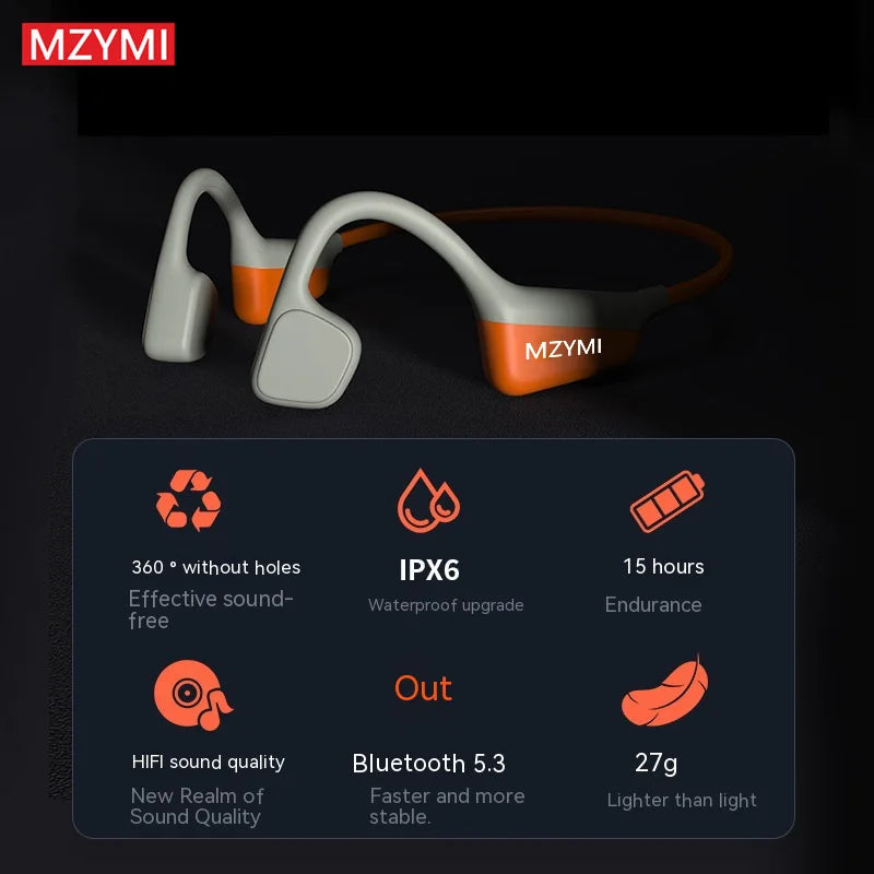 INMAS I18PRO Bone Conduction Sport Headphones Neckband Wireless Earphones