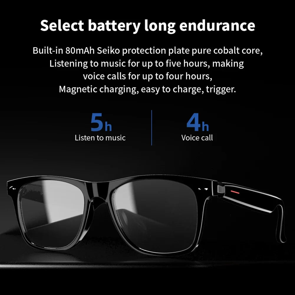 ALIILEE 4K Smart Glasses With 8MP Camera For AI Translation