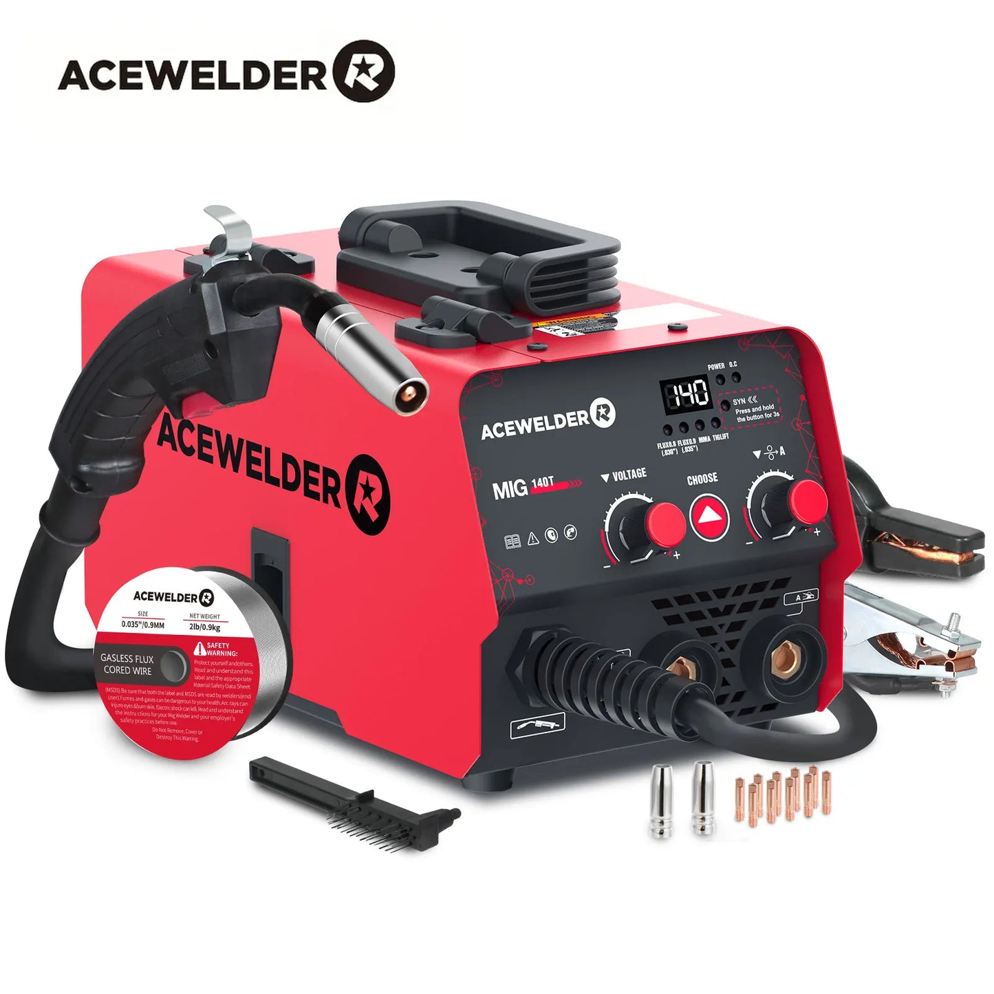 ACEWELDER 3 in 1 Welding Machine MIG ARC TIG 140A 110V IGBT