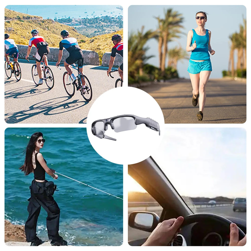 Alloyseed Camera Smart HD 1080P WiFi Glasses With Audio