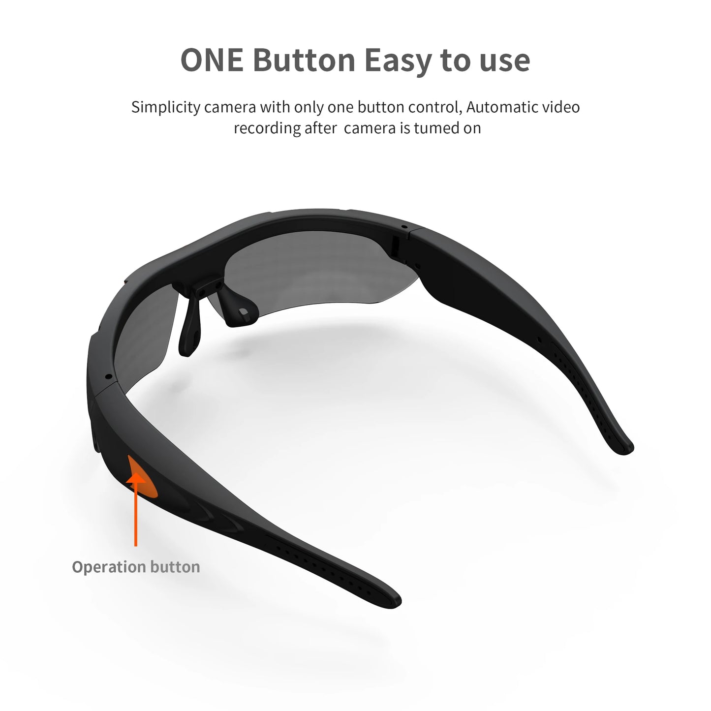 KIDK 1080p HD Smart Glasses Mini Camera For Cycling