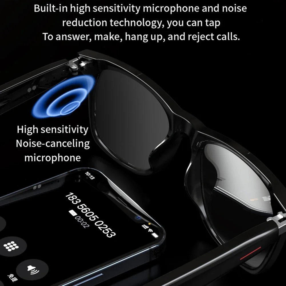 ALIILEE 4K Smart Glasses With 8MP Camera For AI Translation