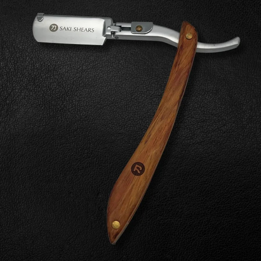 TLXT Straight Edge Traditional Shaving Razor With Disposable Blades