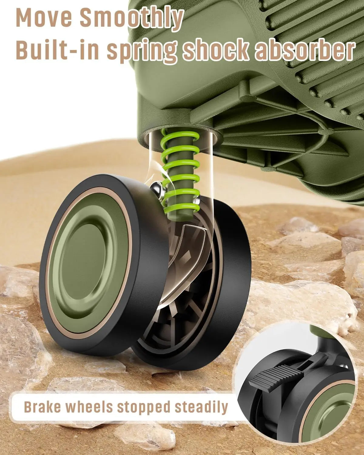 Joyway Lightweight Luggage With Cup Holder TSA Lock Spinner Wheels