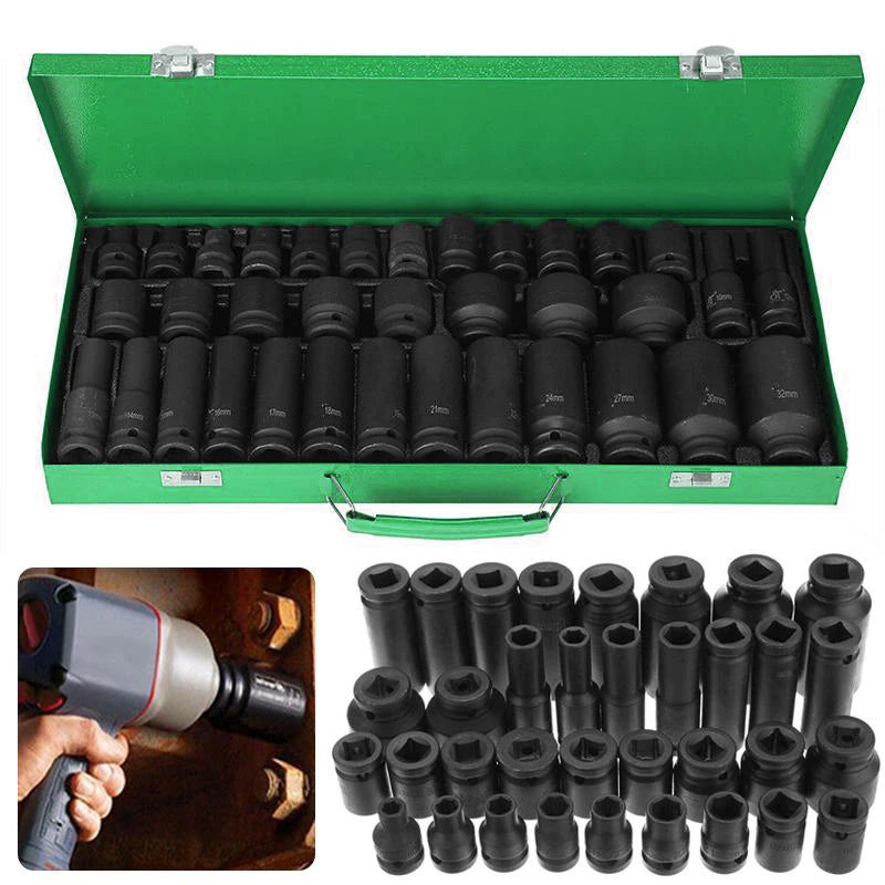 Professional 35 Piece Heavy Duty Pneumatic Tool Kit With Air Gun Rotary Tools