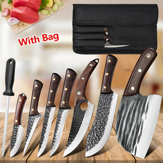 MDHAND Japanese Knife Set Stainless Steel Kitchen Knives