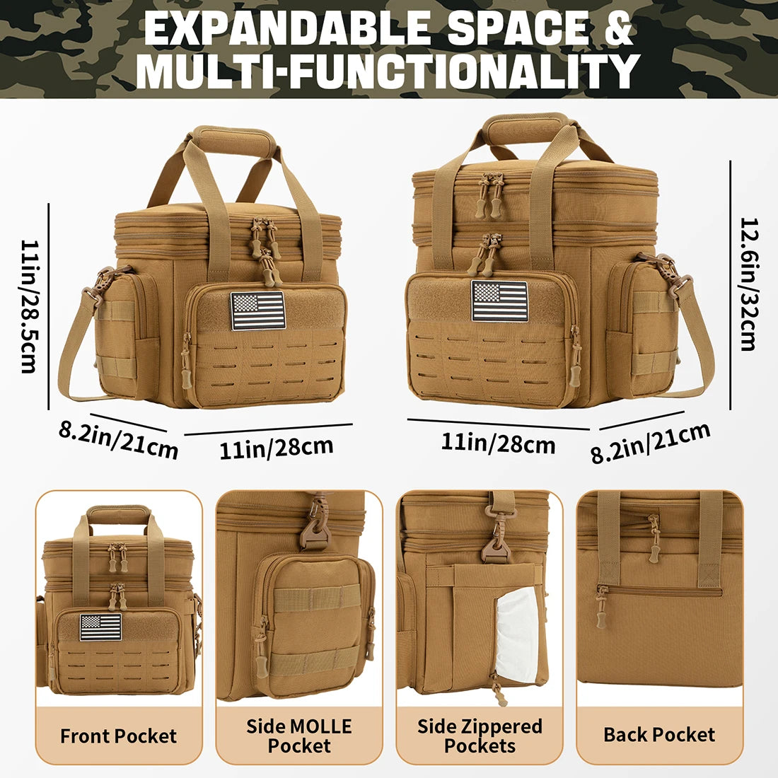 ReFire Gear Tactical Lunch Box Expandable Insulated Cooler