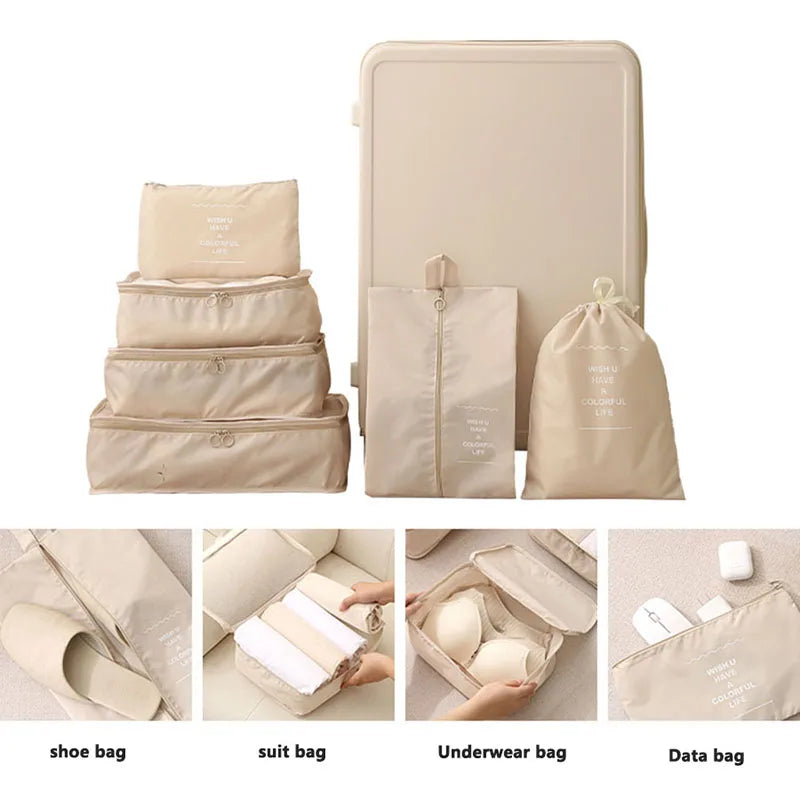 NONECN Travel Packing Cubes And Storage Bags For Clothes