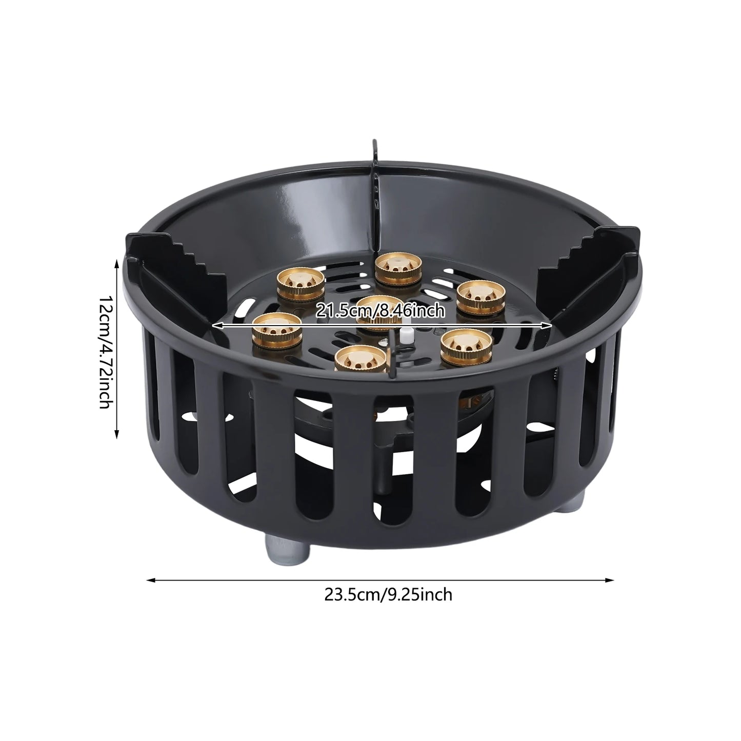 7 Core Camping Stove High Power Portable Gas Burner Ignition