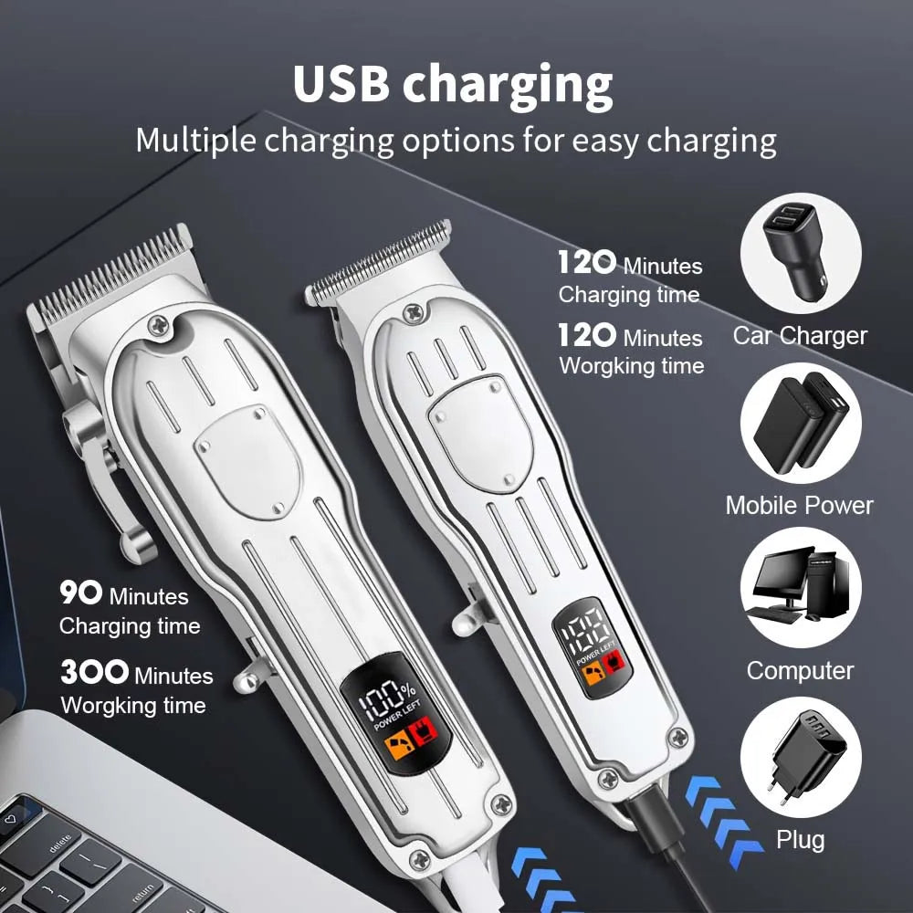 SHUYU 3 In 1 Hair Cutting Grooming Kit Clipper Shaver