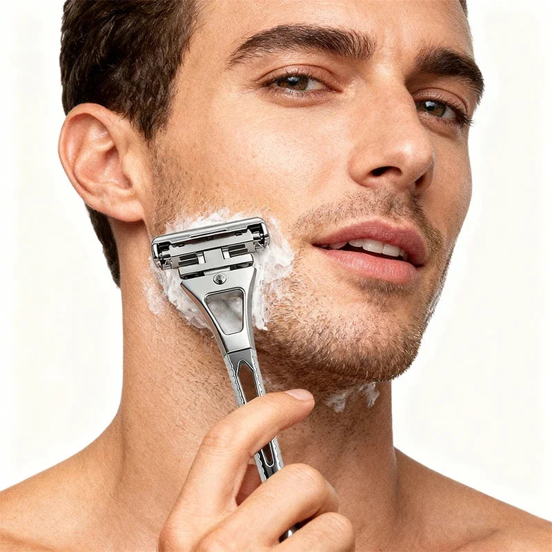 Shavcooo GP600 Glide 6.0 Pro Safety Razor Kit for Men
