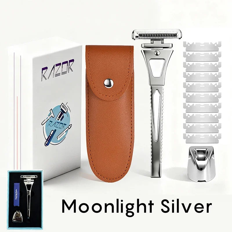 Shavcooo GP600 Glide 6.0 Pro Safety Razor Kit for Men