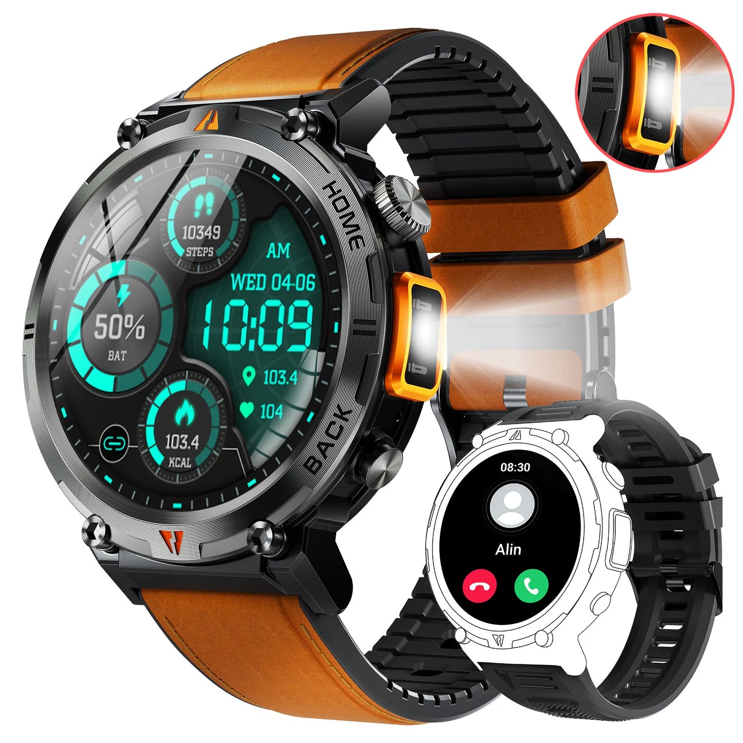 EIGIIS KE3 Smartwatch Bluetooth Call Full Touch Health Monitor